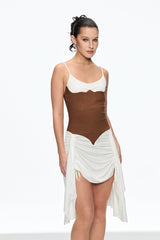 eunice Ruch Spaghetti Mini Dress