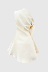 Calwa Asymmetric One Shoulder Flare Mini Dress