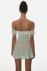 Charelle Off Shoulder Ruffle Mini Dress