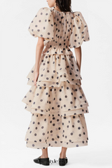 Colette Polka Dot Ruffle Skirt Two Piece Set