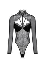 Hatsie Lace Long Sleeve Jumpsuit