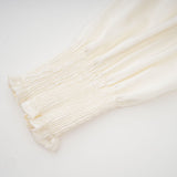 Nouria white faux-flower twist cropped top