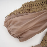 Inès lace cut-out layered mini dress