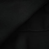 Fabienne black embellished ruffled knitted mini dress