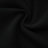 Fabienne black embellished ruffled knitted mini dress