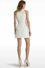 Dallan Beaded Embellished Mini Dress