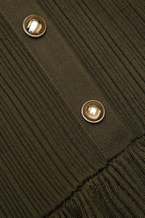 Deasa Strapless Belted Knit Maxi Dress - Green