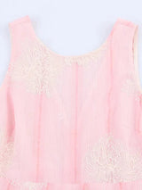 Crochet Sleeveless Backless Maxi Dress In Pink