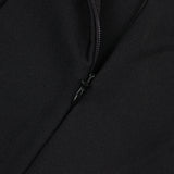 HALTER CRYSTAL FEATHER MAXI DRESS IN BLACK