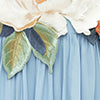 joanne Appliqué Floral Maxi Dress in Powder Blue