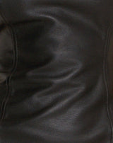 Lotari Mini Dress in Pu Black