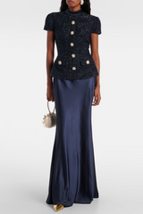 Munoz Metallic Tweed Two Piece Set