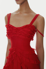 Nirva Off Shoulder Ruffle Mini Dress