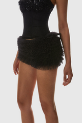 Nketia Sequin Embroidery Strapless Corset