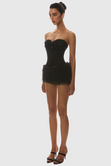 Nketia Sequin Embroidery Strapless Corset