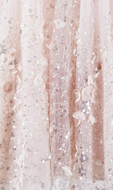 Zola Pink Flower Embroidered Loose doll Party Dress