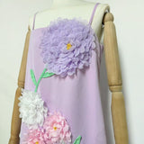 kristin Buttercup Embroidered Maxi Dress in Purple