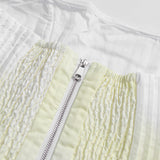 laurel Printed tube top maxi dress in gradient yellow