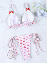Jayne Cherry Print Bikini Set