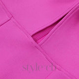 STRAPLESS HOLLOW OUT MAXI BANDAGE DRESS