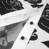 knit floral jacquard midi pencil cardigan skirt set