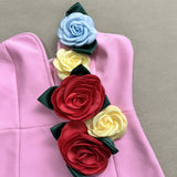 Eigra 3d Flower Tube Top Mini Dress