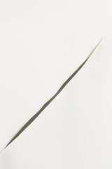 v-neck cutout backless crepe halter dress - white