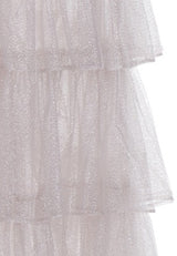 Mera Sleeveless Diamond Chain Cake evening Dress