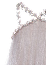 Mera Sleeveless Diamond Chain Cake evening Dress