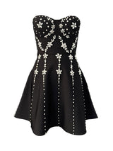 julie Strapless Diamond Bandage Mini Dress