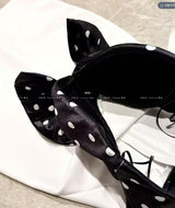 michaelia white Contour Sleeveless Polka Dot Contrast bow Bandage Mini Dress