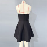 julie Strapless Diamond Bandage Mini Dress