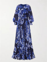 jacqueline v-neck silk maxi dress in black