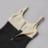 roberta Pearl Flower Rhinestone maxi dress in black