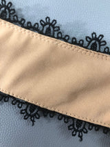 alyssa black Halter Floral Embroidered Midi Dress