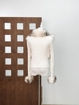 geraldine Faux Fur Knit Coat