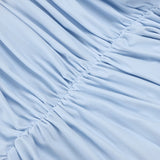 Fringe Mesh Ruched Maxi Dress