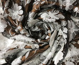 alyssa black Halter Floral Embroidered Midi Dress