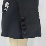 vivien Crystal embellished Blazer in black