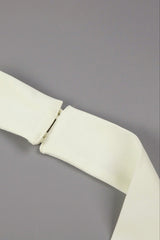 Almond Woven Halter Button Maxi Dress