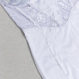 STRAPPY CORSET LACE MIDI DRESS IN LILAC