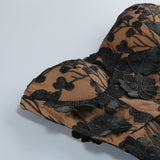 jasmine strapless black maxi dress