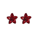 FLOWER RHINESTONE EARRINGS
