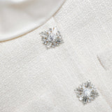 michaelia Cream Boucle Tailored Midi Dress set