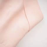 tara feather-detail tassel halter backless dress in pink