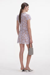 Lilac Lace Mini Dress