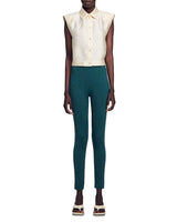 LIMON CROPPED SATIN SHIRT