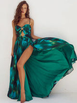 Ink Pattern Print Swimsuit for Women