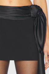 Sherin Bow Velvet Top