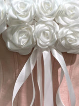 gladys Strapless 3d Floral Corset A-Line Dress in Pink